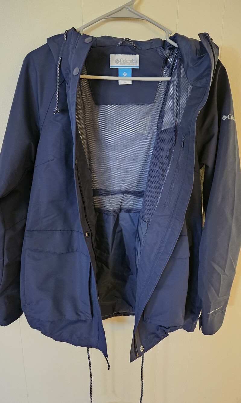 Columbia Women's Navy Hooded Rain Jacket